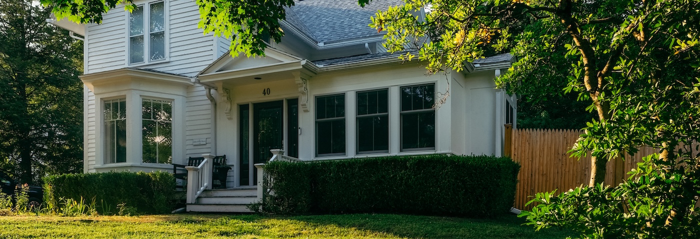 front of the house